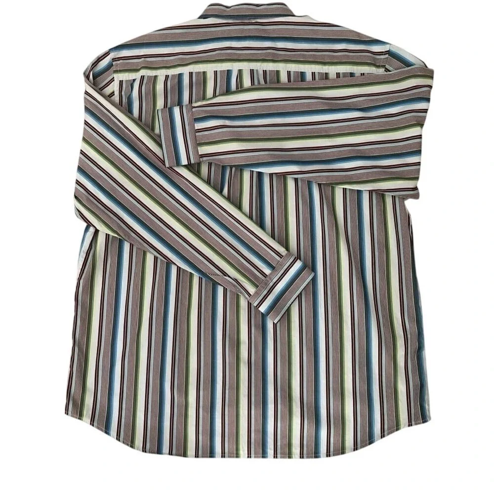 Tommy Bahama Men's Striped Long Sleeve Button Down Shirt XXL 2XL Extra Large - Picture 6 of 8